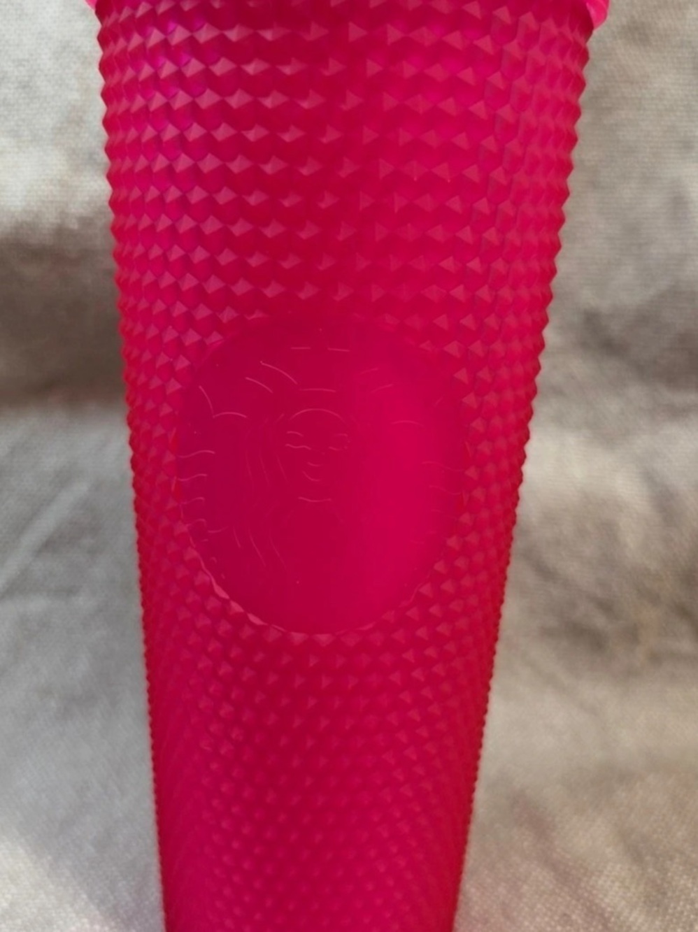 Starbucks Hot Pink Studded Venti Cold Cup Tumbler Pink